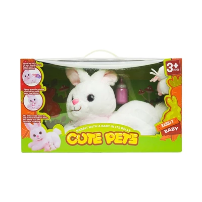 Gambar Pretty Missy Boneka Hewan Surprise Baby Rabbit - Putih