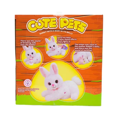 Gambar Pretty Missy Boneka Hewan Surprise Baby Rabbit - Putih