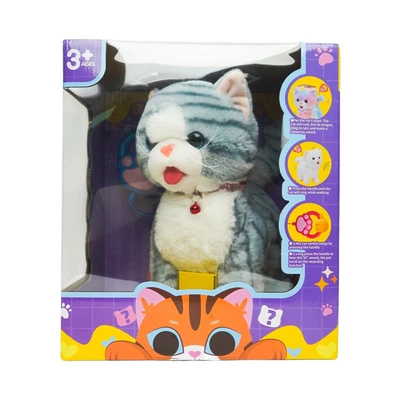 Gambar Pretty Missy Smart Interactive Boneka Hewan Cat - Abu-abu