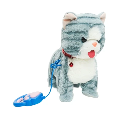 Gambar Pretty Missy Smart Interactive Boneka Hewan Cat - Abu-abu