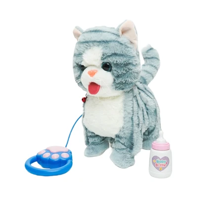 Gambar Pretty Missy Smart Interactive Boneka Hewan Cat - Abu-abu