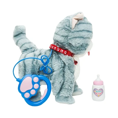 Gambar Pretty Missy Smart Interactive Boneka Hewan Cat - Abu-abu