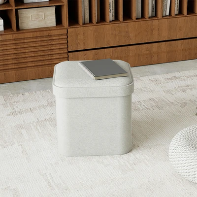 Gambar Informa Pouf Bangku Ottoman Lipat - Krem Beige