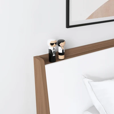 Gambar Informa 180x200 cm Kenzie Tempat Tidur - Cokelat Walnut
