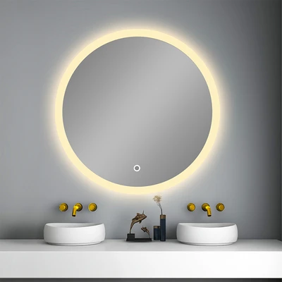 Gambar Informa Cermin Dinding Dekorasi LED Frameless Round 60x4x60 cm