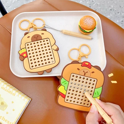 Gambar Capybara Gantungan Kunci Summer Party Arch Magnet Random