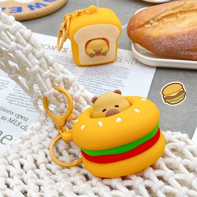 Gambar Capybara Gantungan Kunci Bakery Squeeze Random