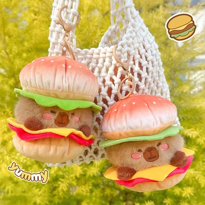 Gambar Capybara Gantungan Kunci Boneka Cheese Dolphin Fort - Cokelat