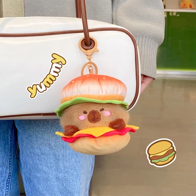 Gambar Capybara Gantungan Kunci Boneka Cheese Dolphin Fort - Cokelat