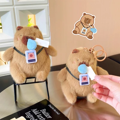 Gambar Capybara Gantungan Kunci Doll Working Porpoise - Cokelat