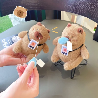 Gambar Capybara Gantungan Kunci Doll Working Porpoise - Cokelat