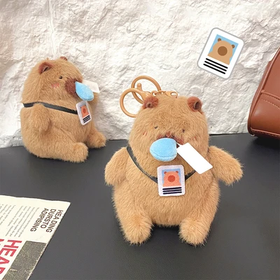Gambar Capybara Gantungan Kunci Doll Working Porpoise - Cokelat