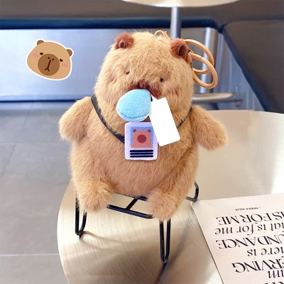 Gambar Capybara Gantungan Kunci Doll Working Porpoise - Cokelat