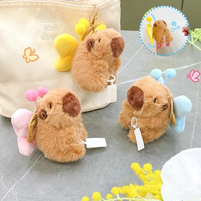 Gambar Capybara Gantungan Kunci Doll Vibra Butterfly Random