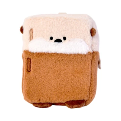 Gambar Kiddy Fun Gantungan Kunci Pouch Plush Refrigator Sea Otter Mini - Cokelat