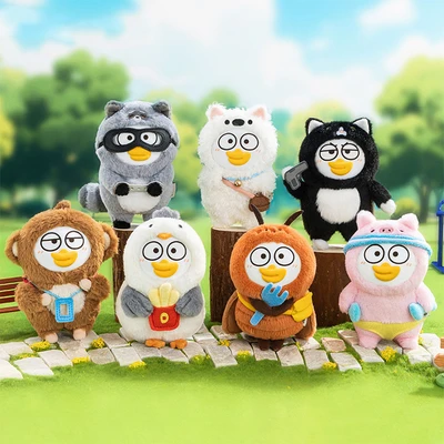 Gambar Man Chao Gantungan Kunci Boneka Plush Duckyo Friends Random