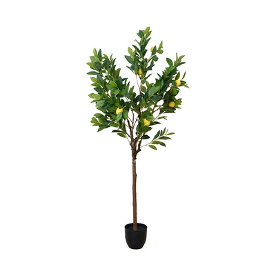Gambar Informa Tanaman Artifisiallemon Tree Dengan Pot 70x70150 cm - Hijau/Kuning