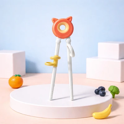 Gambar Kindla Sumpit Trainer Anak Plastik Dengan Kiddie Grip - Putih