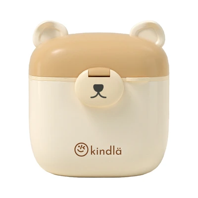 Gambar Kindla Wadah Susu Bubuk Bear 440 ml - Cokelat