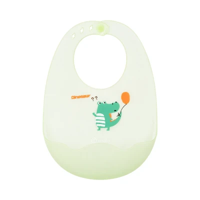 Gambar Kindla Celemek Makan Bayi Silikon Little Meal Animal Random