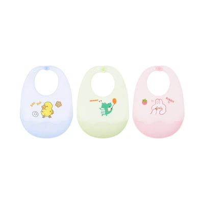 Gambar Kindla Celemek Makan Bayi Silikon Little Meal Animal Random