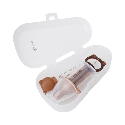 Gambar Kindla Set Pipet Obat Bayi 2 in 1 Medbuddy Transparan - Cokelat