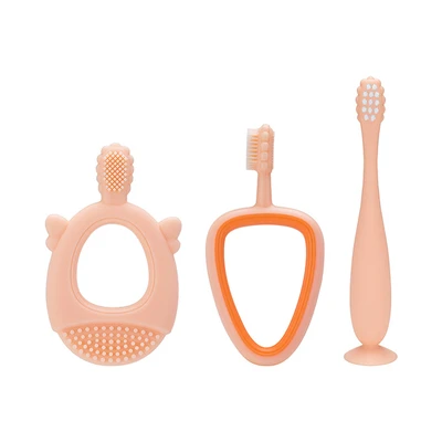 Gambar Kindla Sikat Gigi Training Bayi Silikon Set 3 pcs Random