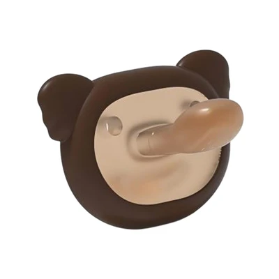 Gambar Kindla Empeng Bayi Silikon Flat Tip Koala - Cokelat