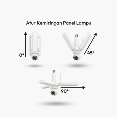 Gambar Krisbow Sync Smart Ip Camera Wifi Bulb Ptz Dengan Lighting - Putih