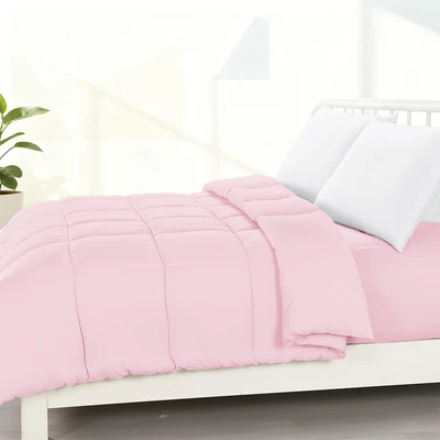 Gambar Informa 250x210 cm Bed Cover Polyester Seersucker - Pink Soft