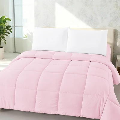 Gambar Informa 250x210 cm Bed Cover Polyester Seersucker - Pink Soft