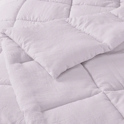 Gambar Informa 250x210 cm Bed Cover Polyester Seersucker - Ungu Soft