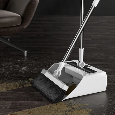 Gambar Proclean Set Sapu & Pengki Dengan Lint Roller - Putih/Silver