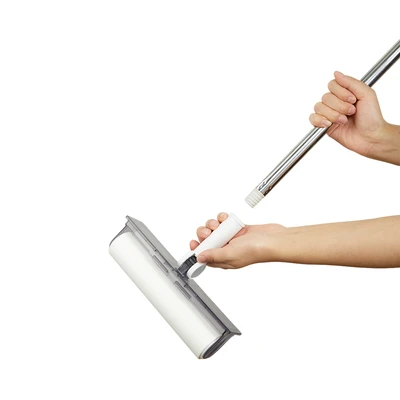 Gambar Proclean Set Sapu & Pengki Dengan Lint Roller - Putih/Silver