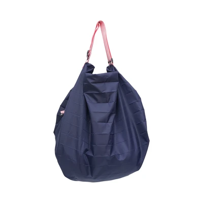 Gambar THYS Tas Belanja Lipat Roll Large Serbaguna - Biru Navy/Pink