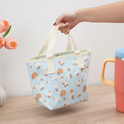 Gambar Ataru 30x20 cm Tas Bekal Makanan Thermal Bear - Biru