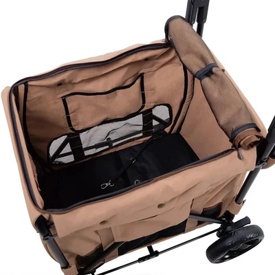 Gambar Ibiyaya Giant Wagon Stroller Hewan - Pink Peach