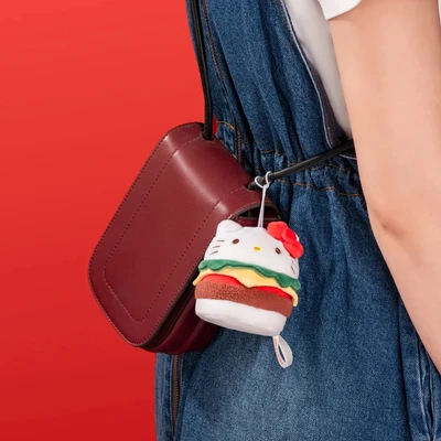 Gambar Bns Series Gantungan Kunci Boneka Plush Moetch Sanrio Burger Random