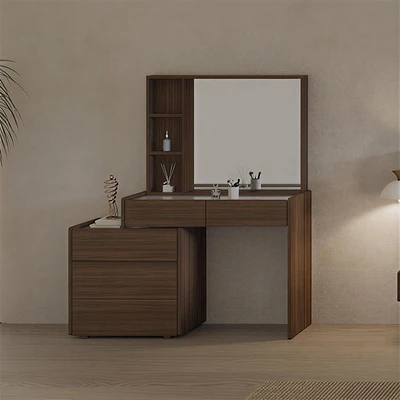 Gambar Informa 180x200 cm Calisto Set Kamar Tidur - Cokelat Walnut