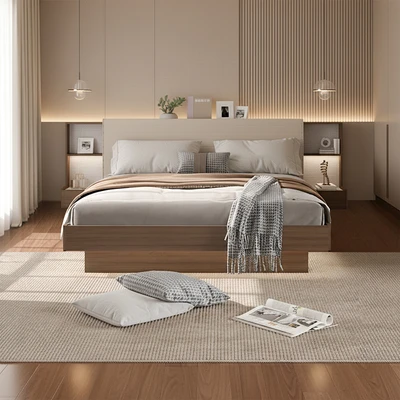 Gambar Informa 160x200 cm Calisto Tempat Tidur - Cokelat Walnut