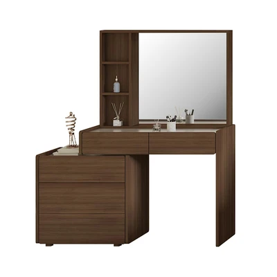 Gambar Informa Calisto Meja Rias Dengan Cermin - Cokelat Walnut