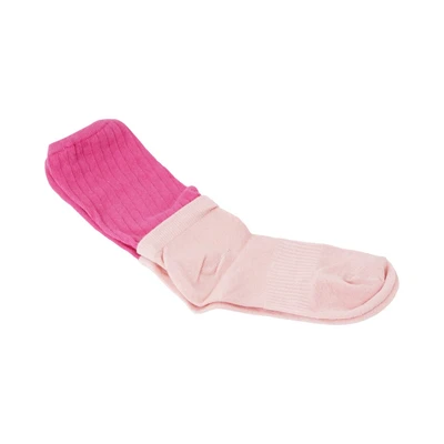 Gambar Ataru Kaos Kaki Wanita Crew Double Tone - Pink
