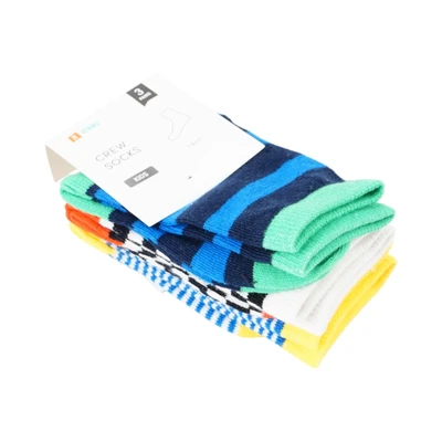 Gambar Ataru Set 3 Pasang Kaos Kaki Anak Crew Fun Pattern - Mix