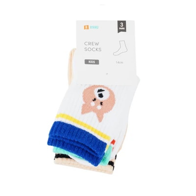 Gambar Ataru Set 3 Pasang Kaos Kaki Anak Crew Puppy - Mix