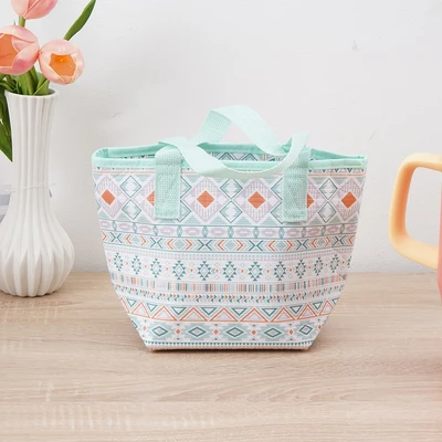 Gambar Ataru 30x20 cm Tas Bekal Makanan Thermal Tribal - Hijau