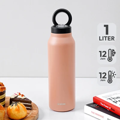 Gambar Picas Maggie Botol Vacuum Flask Stainless Steel 1 Liter - Pink