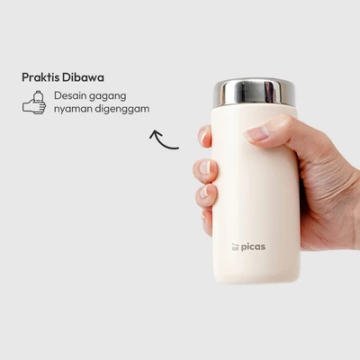 Gambar Picas Pocky Botol Vacuum Flask Stainless Steel 180 ml Random
