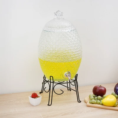 Gambar Culinart Pineval Dispenser Minuman Kaca 11 Liter Transparan