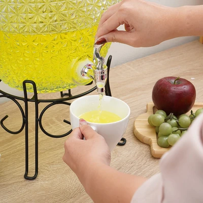 Gambar Culinart Pineval Dispenser Minuman Kaca 11 Liter Transparan