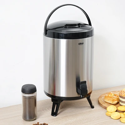 Gambar Culinart Dispenser Minuman Vacuum Flask Stainless Steel 9.5 Liter - Silver